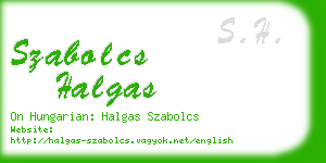 szabolcs halgas business card